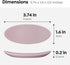 Carrotez Small Silicone Coffee Spoon Rest 2 pcs (0.2" x 1.6" x 3.74"), Spoon Holder Flexible almond-Shaped for Next to Coffee Maker - Kitchen Uten...