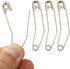 50PCS 54mm(2.1") Curved Safety Pins Silver Quilting Basting Pins, Bent Safety Pins for for Art Sewing,Crafting, Knitting,Garment Fastening and Jew...