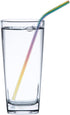 HIC Kitchen Reusable Rainbow Drinking Straws, 18/8 Stainless Steel, Set of 4 Straws with Cleaning Brush...