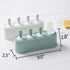 Popsicle Mold Set 4 Pieces Homemade Silicone Popsicle Maker Easy Release Ice Cream Molds Reusable DIY Pop Molds (Green, IcyClassic Pops)...