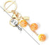 Simulated Food Fruit Orange Keychain Accessories for Women Teen Girls Cute 3D Cartoon Novelty Keychains for Adults Female Gold Resin Purse Car Bac...