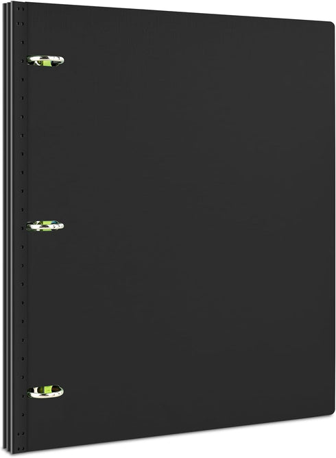 Telescoping 3 Ring Binder, Portable Plastic Binder with Telescoping Spine, 3 Ring Binder with Foldable Front Cover Holds 8.5" x 11" Paper for Scho...