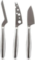 BOSKA Stainless Steel Cheese 3 Knife Set - Copenhagen For All Types of Cheese - Multi-Functional Cheese Slicer - Handheld Slicer - Silver Non-Stic...