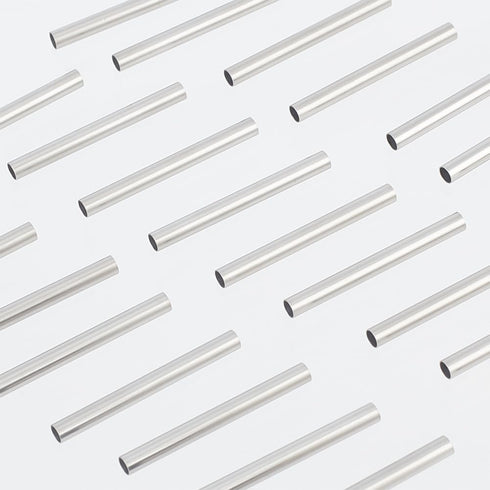 PH PandaHall About 200pcs 30mm Long Stainless Steel Tube Beads Straight Tube Charms Metal Smooth Finding Beads for Jewelry Crafts Making Findings,...