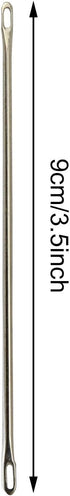 NX Garden 2pcs Double-Eyed Transfer Needle for Brother Knitting Machine KR-830, KR-838, KR-850, 9cm Long......