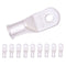 SELTERM 10pcs 1/0 AWG-1/4" Stud Tinned Copper Wire Lugs, Heavy Duty Battery Cable Ends,0 Gauge Ring Terminals, UL Battery Lugs Marine Grade Copper...