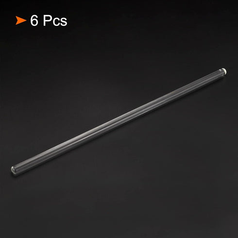 MECCANIXITY 3.3 Borosilicate Glass Stick 11.81" Length 8mm Dia Stir Rod Mixing Tools with Both Ends Round for Lab Kitchen Science 6Pcs...