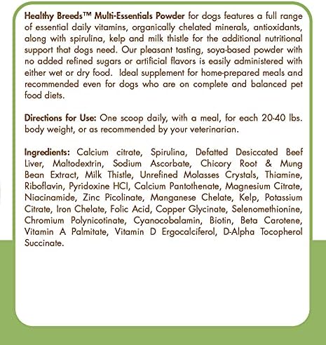 Healthy Breeds Chihuahua Multi-Essentials Powder for Dogs - an Ideal Supplement of Vitamins, Minerals & Antioxidants for Your Dog - 8 oz...