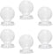 MroMax 6Pcs Tiny Pull Handle Round Acrylic Knob Self-Stick Mini Knob 16mm Diameter Small Size Knob Clear Shiny Knob Cute Decoration for Jewelry Bo...