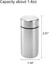 Dicunoy 6 Pack Small Storage Jars with Lids, 1.4oz Portable Aluminum Storage Containers, Waterproof Mini Metal Tins, Pocket Bottles for Spices, Te...