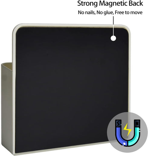 Magnetic Dry Erase Marker Holder, Strong Magnetic Back, Magnetic Marker holder for Whiteboard and Fridge, School, Office, Home (White)....