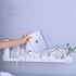 Wall Mounted Plastic Shelf, White, 1 Shelf, Ideal for Bedroom, Dorm, Office, RV - Easy to Install, Organizes Small Items...