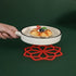 Set of 4 Flower Shaped Silicone Trivet Mat/Coasters & Hot Pads, Hot Drink Coasters, Coffee Coasters, Washers for Hot Dishes, Non-Slip Heat-Resista...