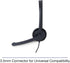 Verbatim Mono 3.5mm Headset with Microphone and in-Line Remote,Black...