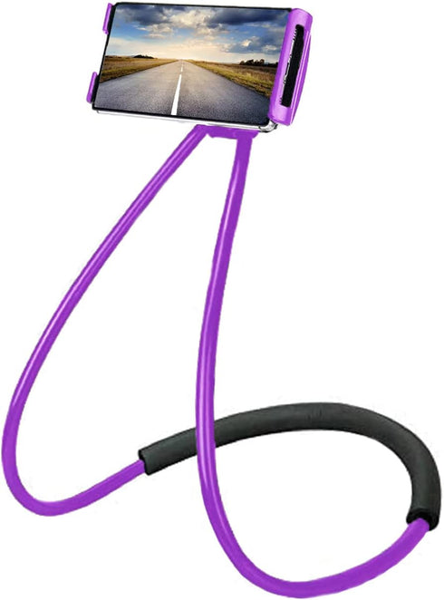 Chapter Seven Universal Smart Mobile Phone Stand,Hanging on Neck Cell Phone Mount Holder, Flexible Lazy Bracket DIY Free Rotating for Multiple Fun...