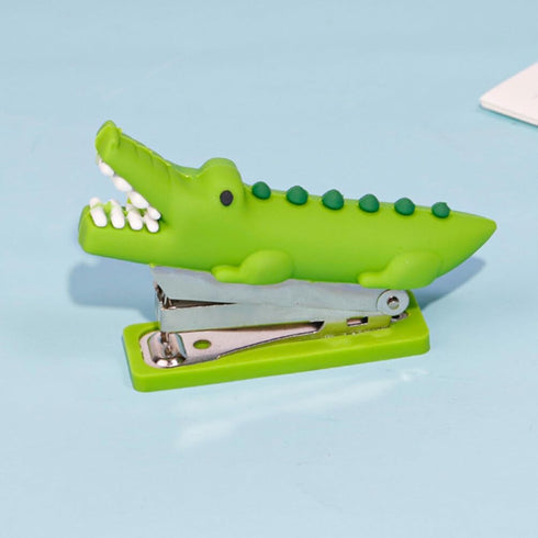 Crocodile Stapler, Cute Animal Stapler, Funny Stapler for Desk,Poratble Stapler, Mini Handheld Stapler for Children School Prize Office Stationery...