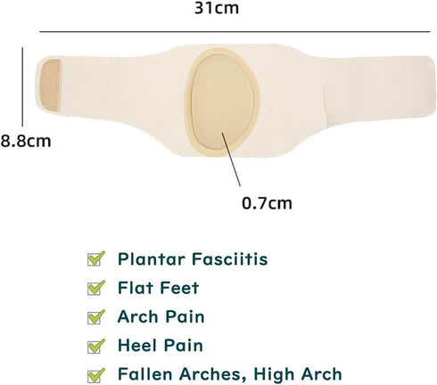 Arch Support Sleeves - Upgrade Adjustable Orthotic Wrap Compression Arch Support Brace with Gel Pad for Flat Feet & Plantar Fasciitis Pain Relief ...
