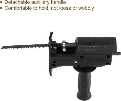 Reciprocating Saw Adapter Electric Drill to Reciprocating Saw Adapter, Hand Drill to Reciprocating Saw Chainsaw Conversion Head Kit, Woodworking H...
