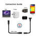 chenyang USB 3.1 Gen 2 10Gbps USB C Male to Female 90 Degree Right Angled Fast Charging Data Video Transfer Extension Cable with Panel Mount Hole ...