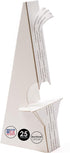 Lineco, Pack of 25, 7 Inch, White Easel Back Self Stick Double Wing, Archival Quality Acid-Free, for Picture Art Poster...