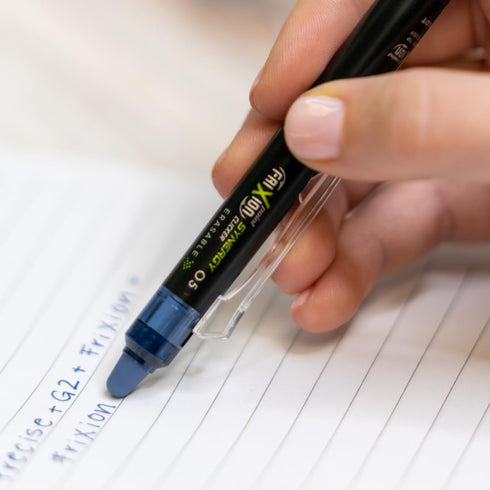 PILOT, FriXion Synergy Clicker Erasable, Refillable, Retractable Gel Ink Pens, Extra Fine Point 0.5 mm, Pack of 12, Navy Ink...