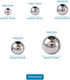 1000pcs 304 Stainless Steel Round Beads Metal Smooth Rondelle Loose Spacer Ball Beads 3mm 4mm 5mm 6mm 8mm for DIY Jewelry Crafts Making Hole:1-3mm...