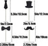 Cupcake Toppers Mini Black Bowtie Mustache Hat Neckcloth Adult Ceremony Birthday Celebration Decorations DIY Home Baby Shower Theme Party Food Fru...