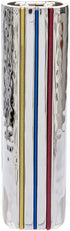 Yair Emanuel Folding Travel Hanukkah Chanukah Menorah Hammered Metal Multicolor (HTM-1)...
