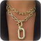 Chunky Gold Necklace Statement Necklaces for Women Layered Charm Necklace Dainty Gold Necklace Stack...