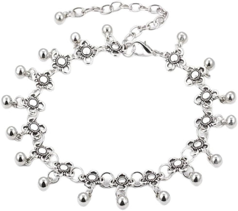 OSIRIDEH2 Bell Bracelet 925 Sterling Silver Bells Sounds Bead Chain Bracelet for Women Wedding Engagement Party Jewelry Jingling Bracelets...