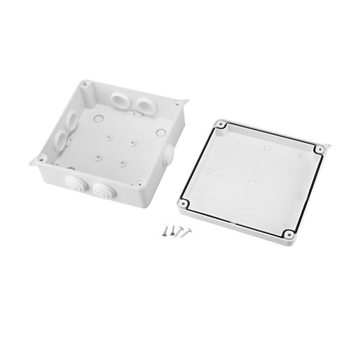 ABS Plastic Dustproof Waterproof IP65 Junction Box Universal Electrical Project Enclosure White 5.9"x5.9"x2.8"(150mmx150mmx70mm)...