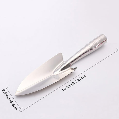 Stainless Gardening Shovel Set,Heavy Duty One-Piece Small Garden Trowel Hand Shovel Gardening Tools for Planting, Digging, Weeding, Moving and Smo...