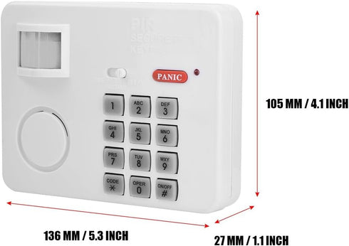 Wireless Security Keypad Alarm Motion Sensor Alarm Password Home Security Keypad Remote Infrared Detectors...