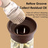 Oil Dispenser with Brush - 2 Pack 180ml Glass Olive Oil Dispenser Bottle with Basting Brush for Cooking Frying Baking Kitchen, T-OB21 Grey...