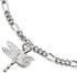 COOLSTEELANDBEYOND Anklet Bracelet with Dangling Charms of Dragonflies and Jingle Bell...
