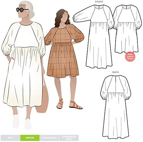 Style Arc Sewing Pattern - Hope Woven Dress (Sizes 10-22)...