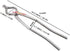 Stainless Steel Pakkad-Big, 1 Pcs, Modern, Silver, 10.4 x 2.2 x 0.2 Inch, Food Tongs...