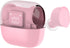 Wireless Earbuds Bluetooth V5.3 Stylish Pink Wireless Earbuds with Transparent Casing and Charging Case - Hi-Fi Stereo Headphones for Young Women...