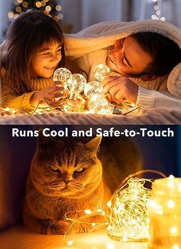 Brightown 12 Pack LED Fairy Lights Battery Operated String Lights - 7ft 20LED Waterproof Silver Wire Firefly Starry Moon Lights for DIY Crafts Wed...