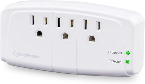 CyberPower CSB300W Essential Surge Protector, 900J/125V, 3 Outlets, Wall Tap...