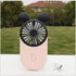Cute Personal Mini Fan, Handheld & Portable USB Rechargeable Fan with Beautiful LED Light, 3 Adjustable Speeds, Portable Holder, for Indoor Or Out...