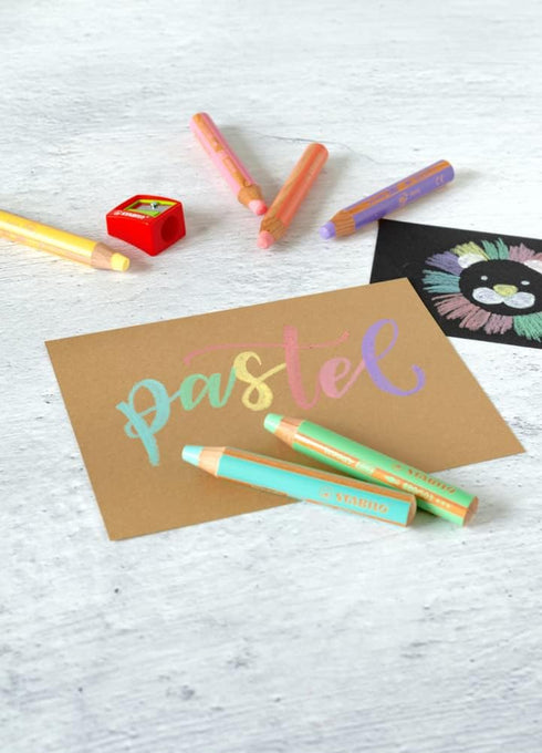 STABILO Woody 3 in 1 Pencil, Pastel Pink...