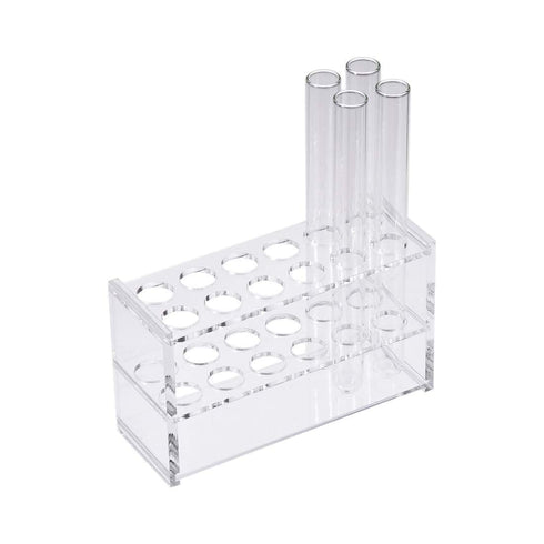Acrylic Test Tube Holder Rack 12 Sockets for 25ml Centrifuge Tubes Clear (25ml,12 Sockets)...