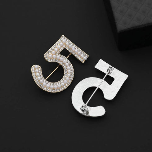 Celebrity Designer Pearl Rhinestone Pins Brooches Gift...