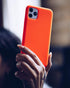 FELONY CASE - iPhone 11 Pro Case - Neon Orange Silicone Phone Cover | Liquid Silicone with Anti-Scratch Microfiber Lining, 360° Shockproof Protect...