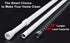 2 Pack Spring Tension Curtain Rod Adjustable 28-43 Inches?5/8" Diameter, White...