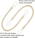 BEL AVENIR Curtain Rope Tiebacks, Drapery Rope Holdbacks with 4 Metal Screw Hooks (Beige, 4pack)...