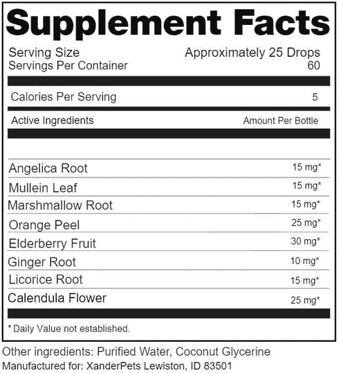 Dog Cough Treatment - Kennel Cough Treatment - Dog Allergy Relief - Itch Relief - Wet & Dry Cough Suppressant - for Dogs & Cats - XanderPets USA 1...