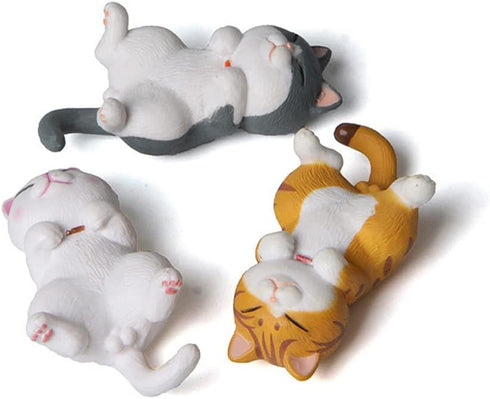 3 Pcs Fun Cat Fridge Magnets, Kroysea Cute Refrigerator Stickers, Decorative Strong Magnets, for Whiteboard Kitchen, Office Cabinets and Dishwashe...
