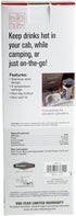 RoadPro RP0719 12-Volt 15oz. Premium Heated Travel Mug, Silver, Black...